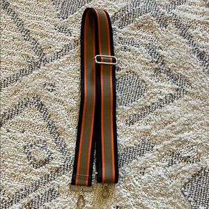 Stylish Black and Orange and green bag strap